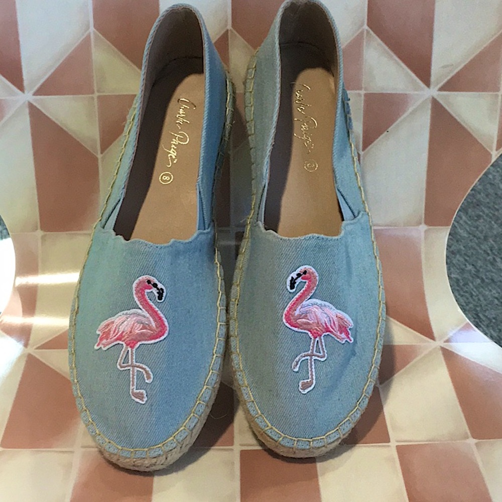 Charlie Paige Flamingo Espadrilles